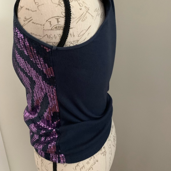 MICHAEL Michael Kors Purple Sequin Tank Top - Picture 3 of 8